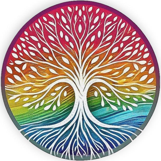 Rooted Rainbow Yoga Logo